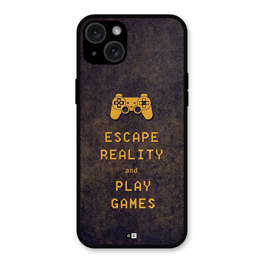 Escape Reality Metal Back Case for iPhone 15 Plus