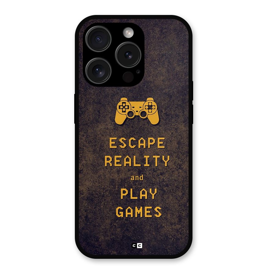 Escape Reality Metal Back Case for iPhone 15 Pro