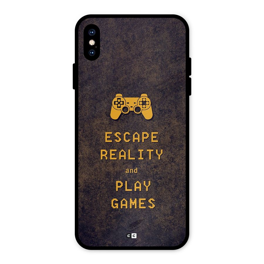 Escape Reality Metal Back Case for iPhone XS Max