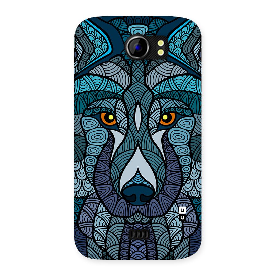 Ethnic Wolf Art Illustration Back Case for Canvas 2 A110