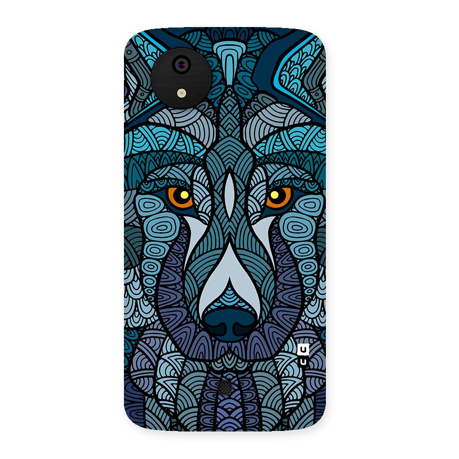 Ethnic Wolf Art Illustration Back Case for Canvas A1  AQ4501
