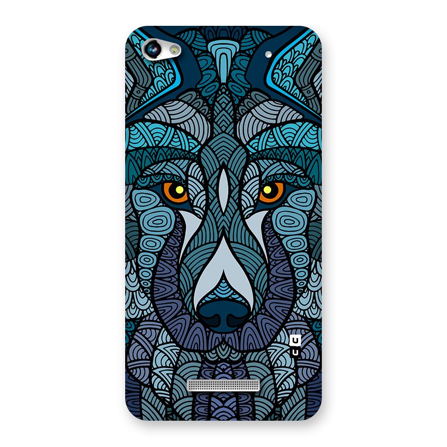 Ethnic Wolf Art Illustration Back Case for Canvas Hue 2 A316