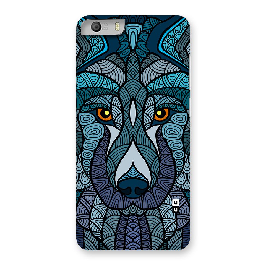 Ethnic Wolf Art Illustration Back Case for Canvas Knight 2