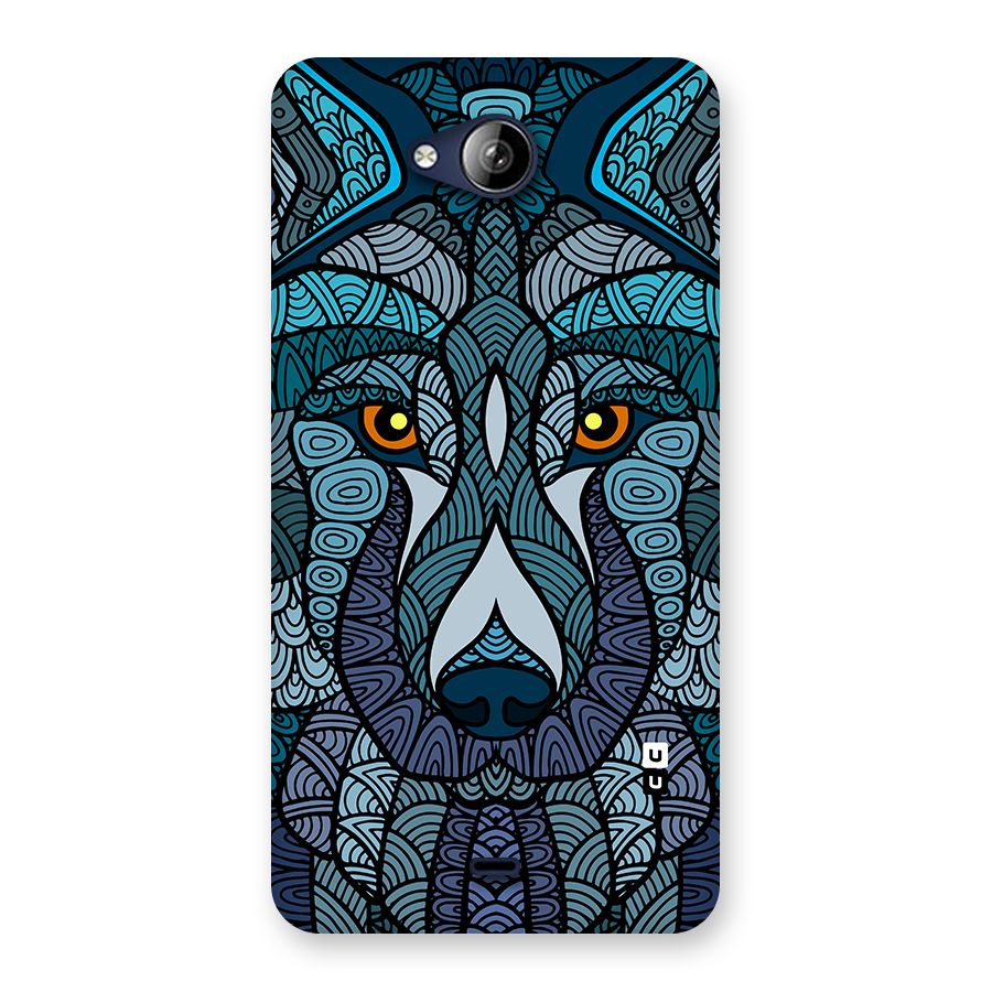 Ethnic Wolf Art Illustration Back Case for Canvas Play Q355