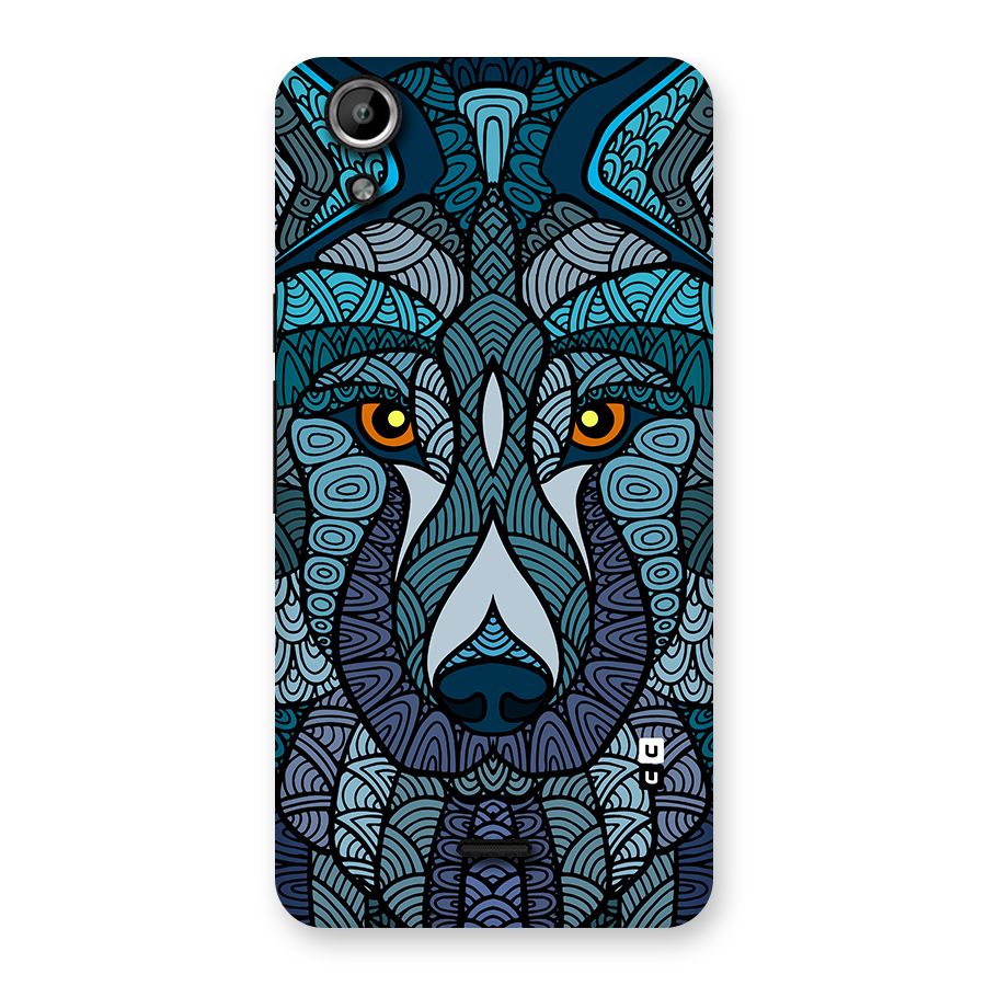 Ethnic Wolf Art Illustration Back Case for Canvas Selfie Lens Q345