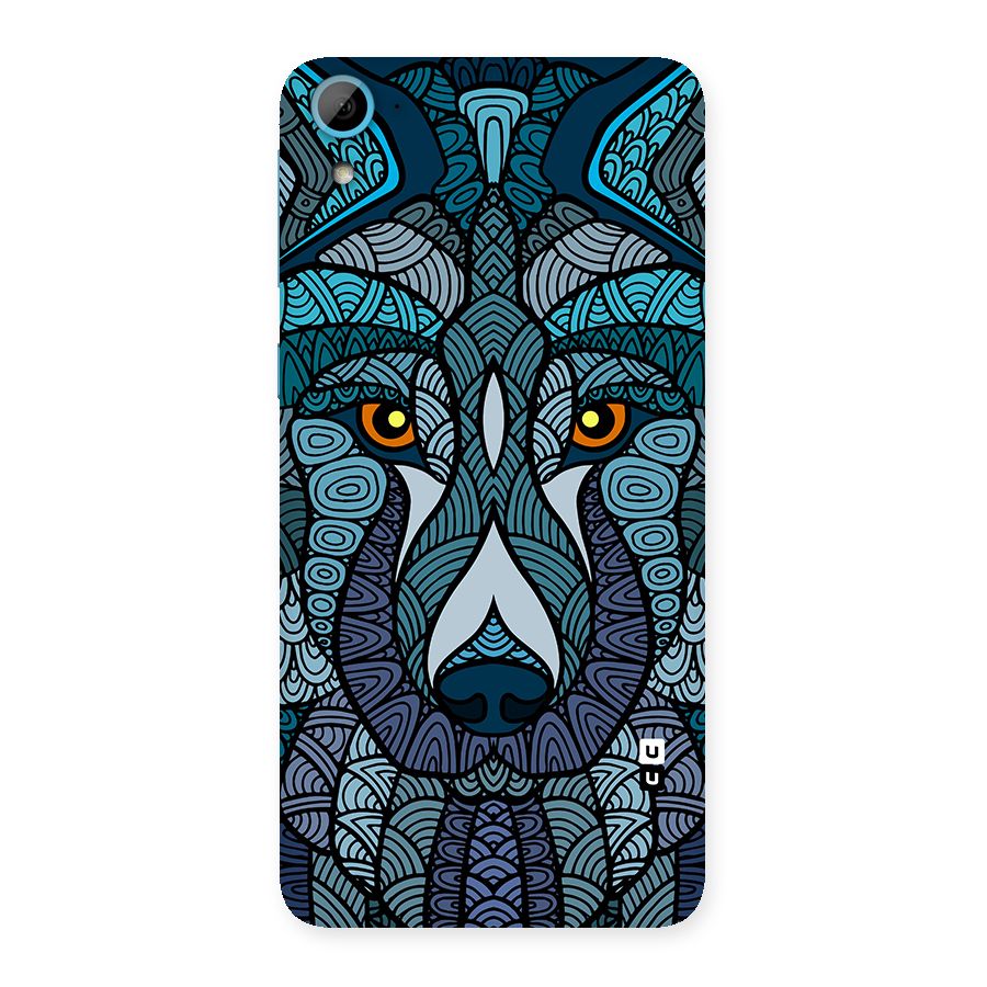 Ethnic Wolf Art Illustration Back Case for Desire 826