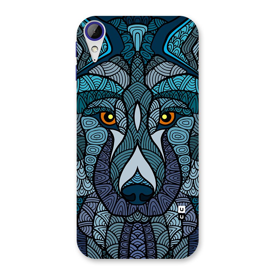 Ethnic Wolf Art Illustration Back Case for Desire 830