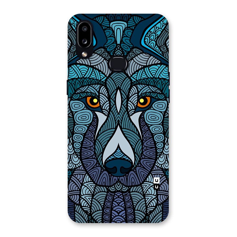 Ethnic Wolf Art Illustration Back Case for Galaxy A10s