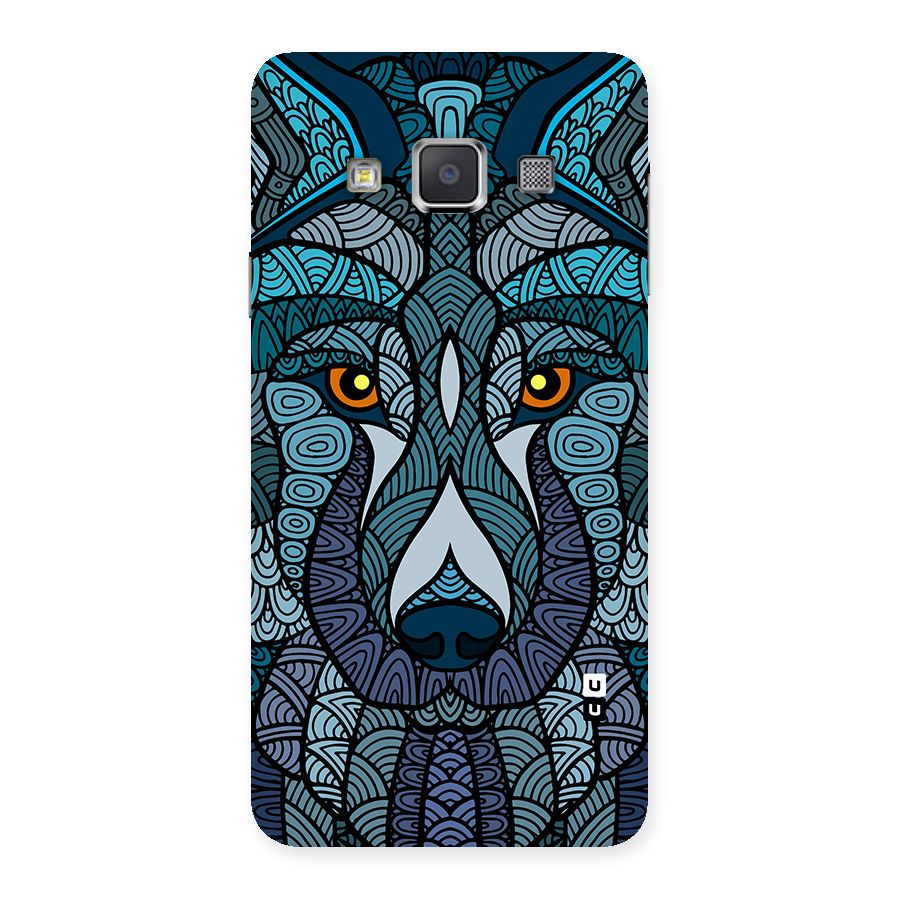 Ethnic Wolf Art Illustration Back Case for Galaxy A3