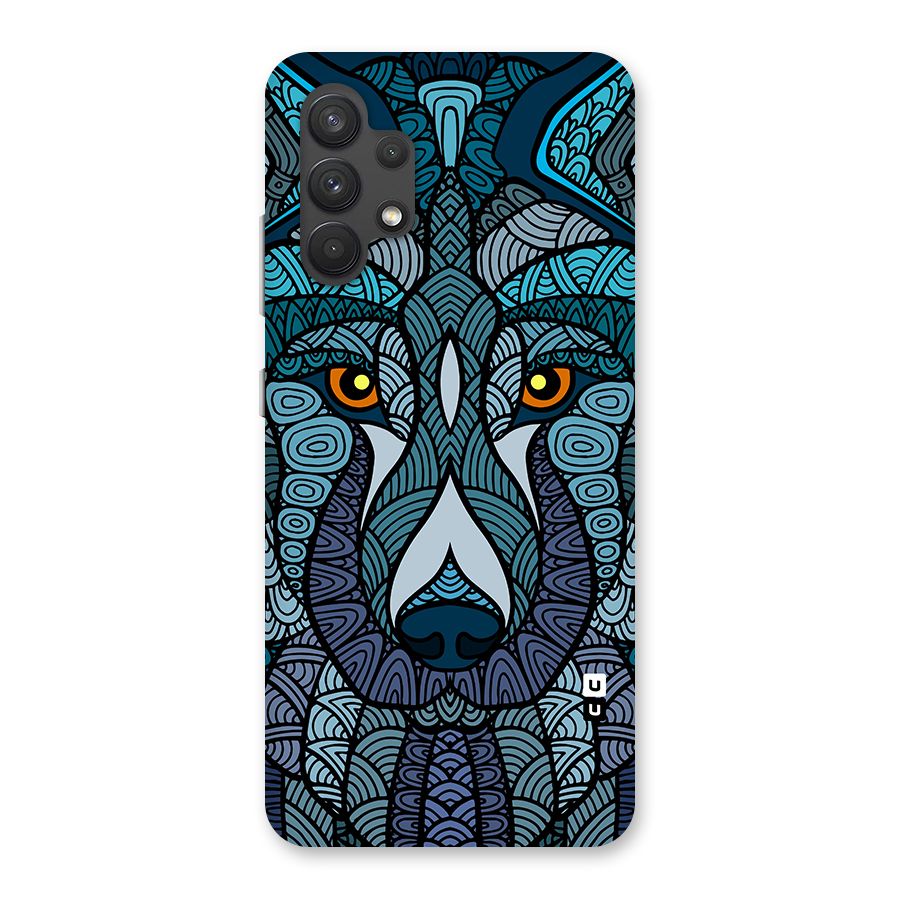 Ethnic Wolf Art Illustration Back Case for Galaxy A32