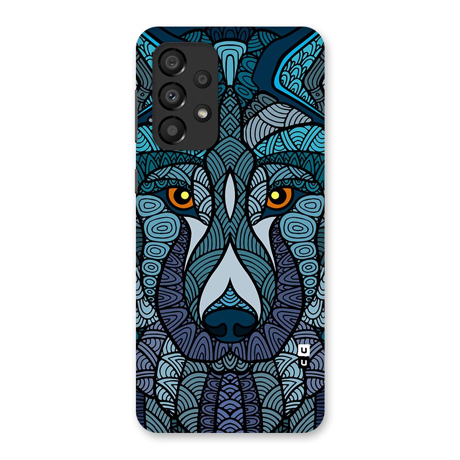 Ethnic Wolf Art Illustration Back Case for Galaxy A33 5G