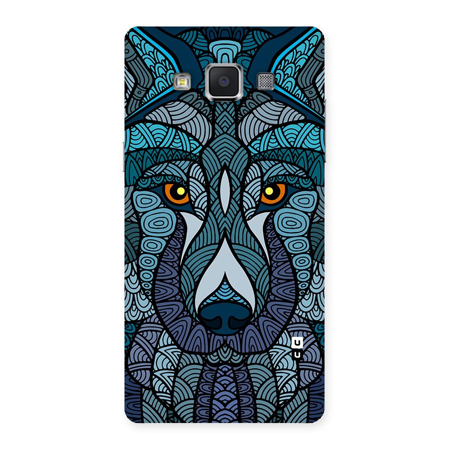 Ethnic Wolf Art Illustration Back Case for Galaxy A5