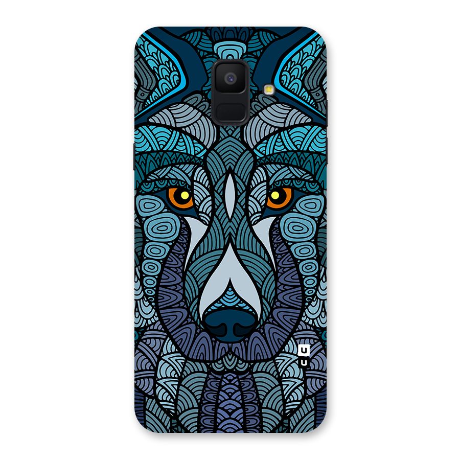 Ethnic Wolf Art Illustration Back Case for Galaxy A6 (2018)