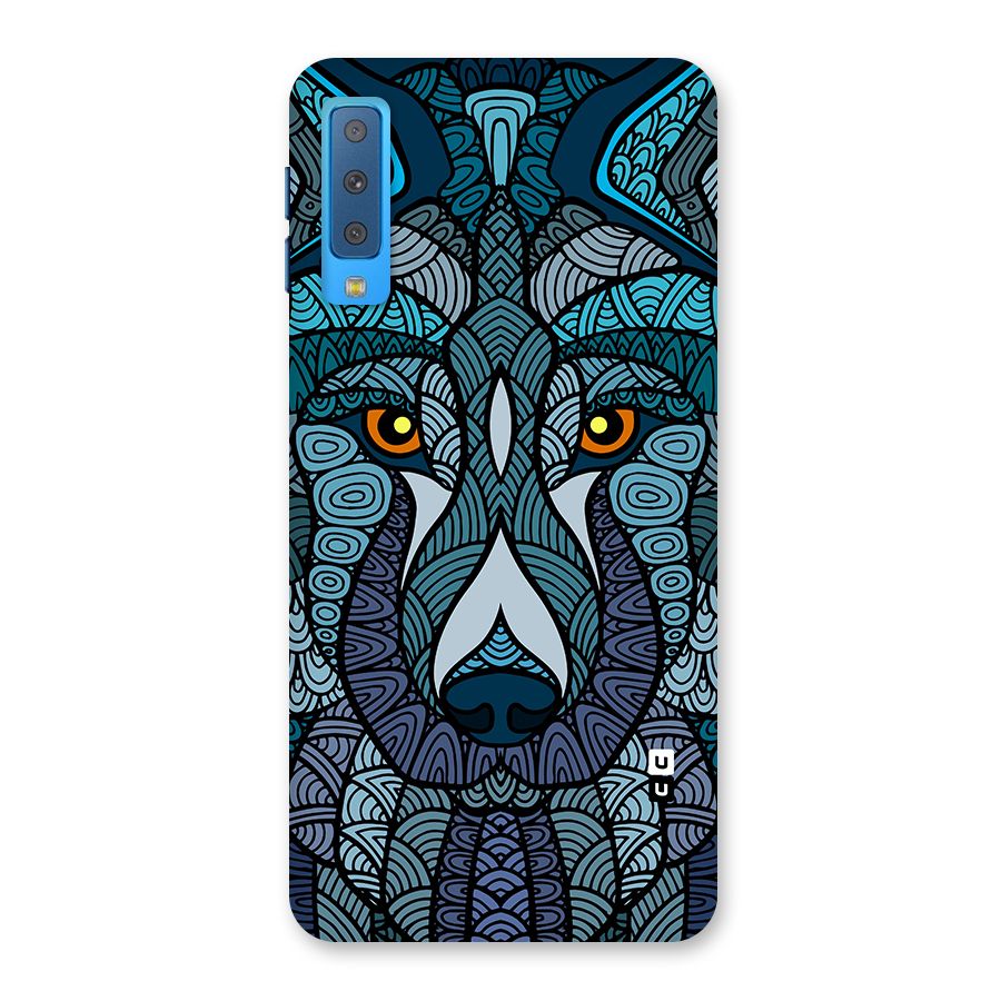 Ethnic Wolf Art Illustration Back Case for Galaxy A7 (2018)