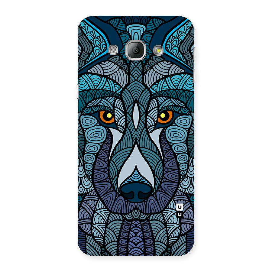 Ethnic Wolf Art Illustration Back Case for Galaxy A8