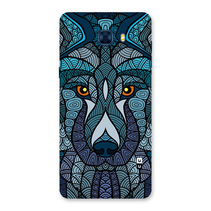 Ethnic Wolf Art Illustration Back Case for Galaxy C7 Pro