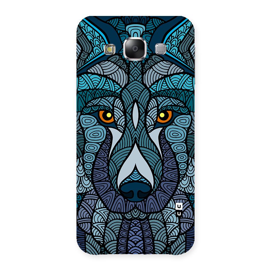 Ethnic Wolf Art Illustration Back Case for Galaxy E5