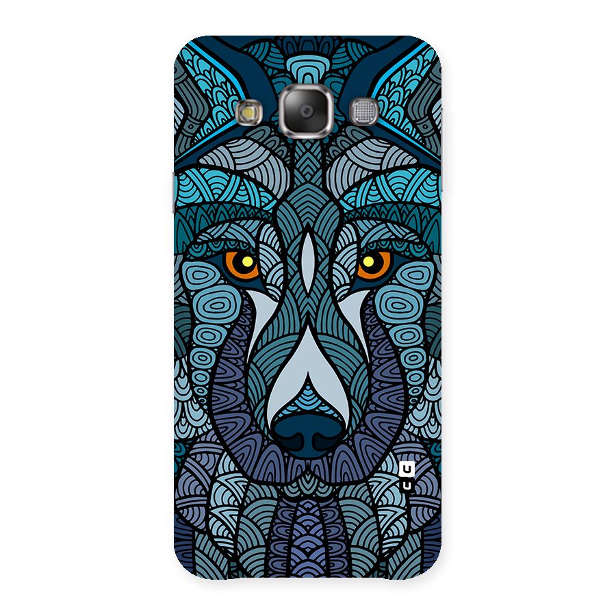 Ethnic Wolf Art Illustration Back Case for Galaxy E7