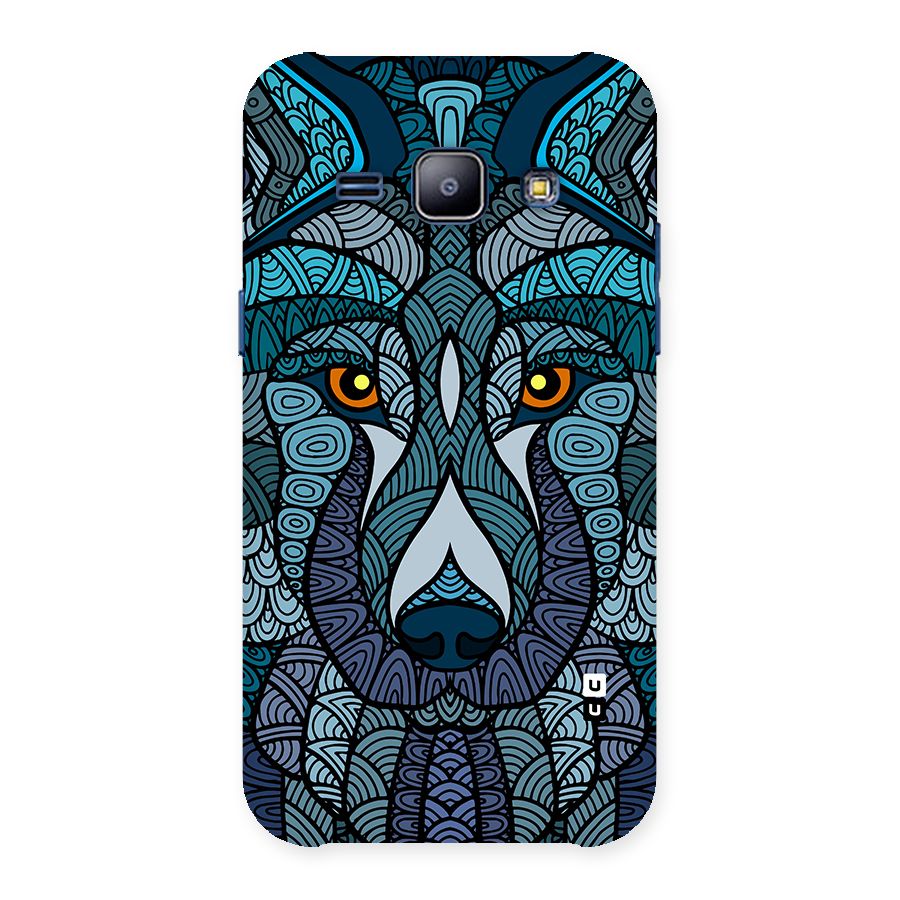 Ethnic Wolf Art Illustration Back Case for Galaxy J1