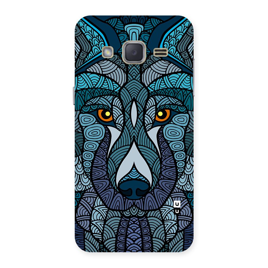 Ethnic Wolf Art Illustration Back Case for Galaxy J2