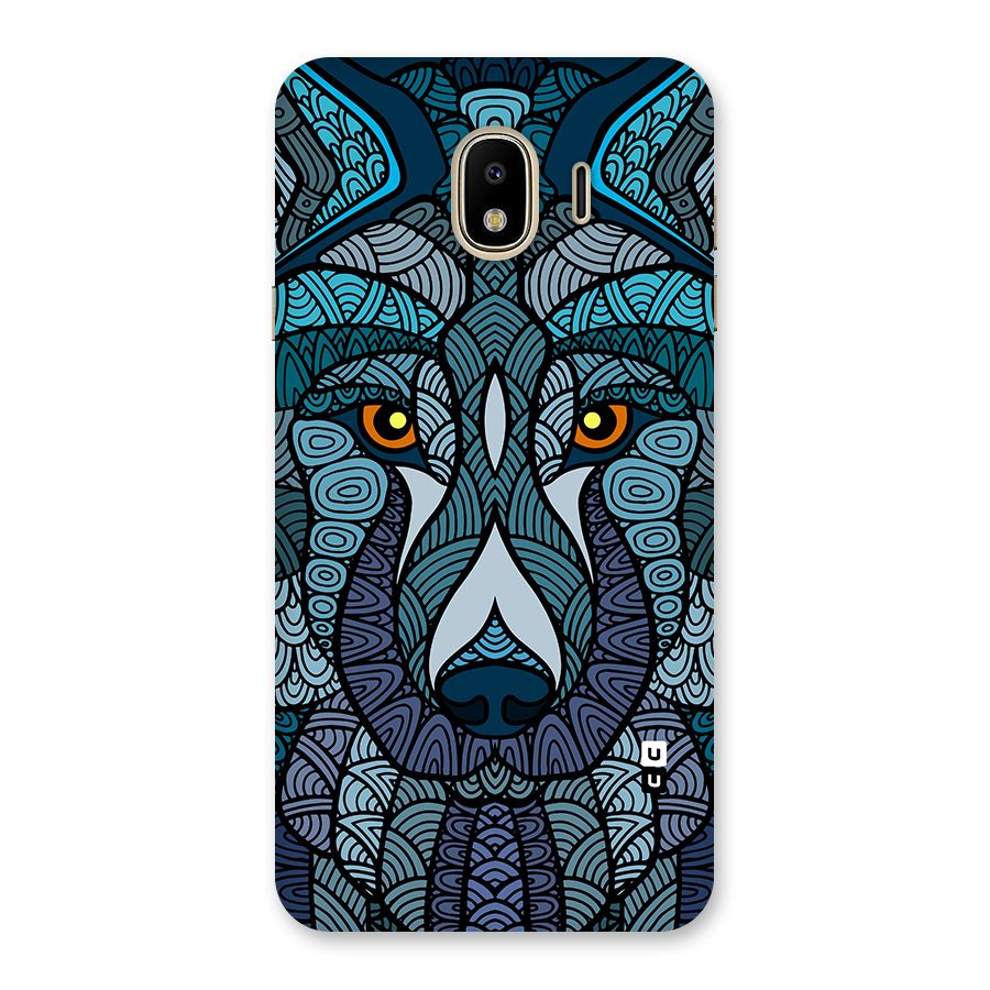 Ethnic Wolf Art Illustration Back Case for Galaxy J4