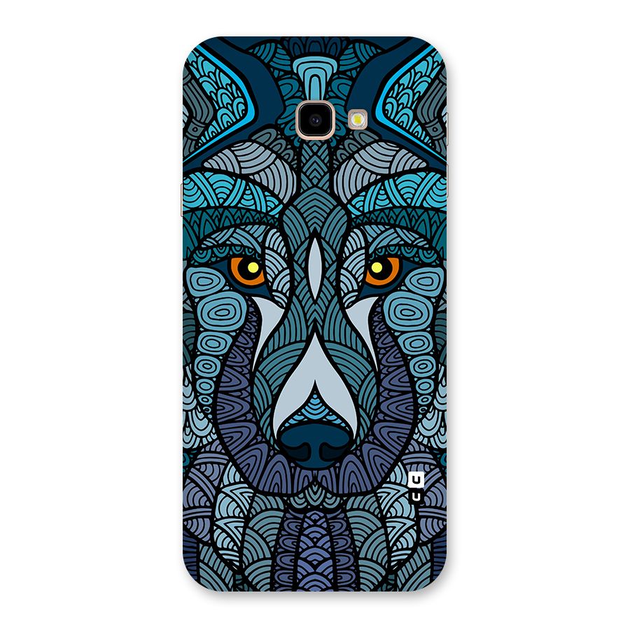 Ethnic Wolf Art Illustration Back Case for Galaxy J4 Plus