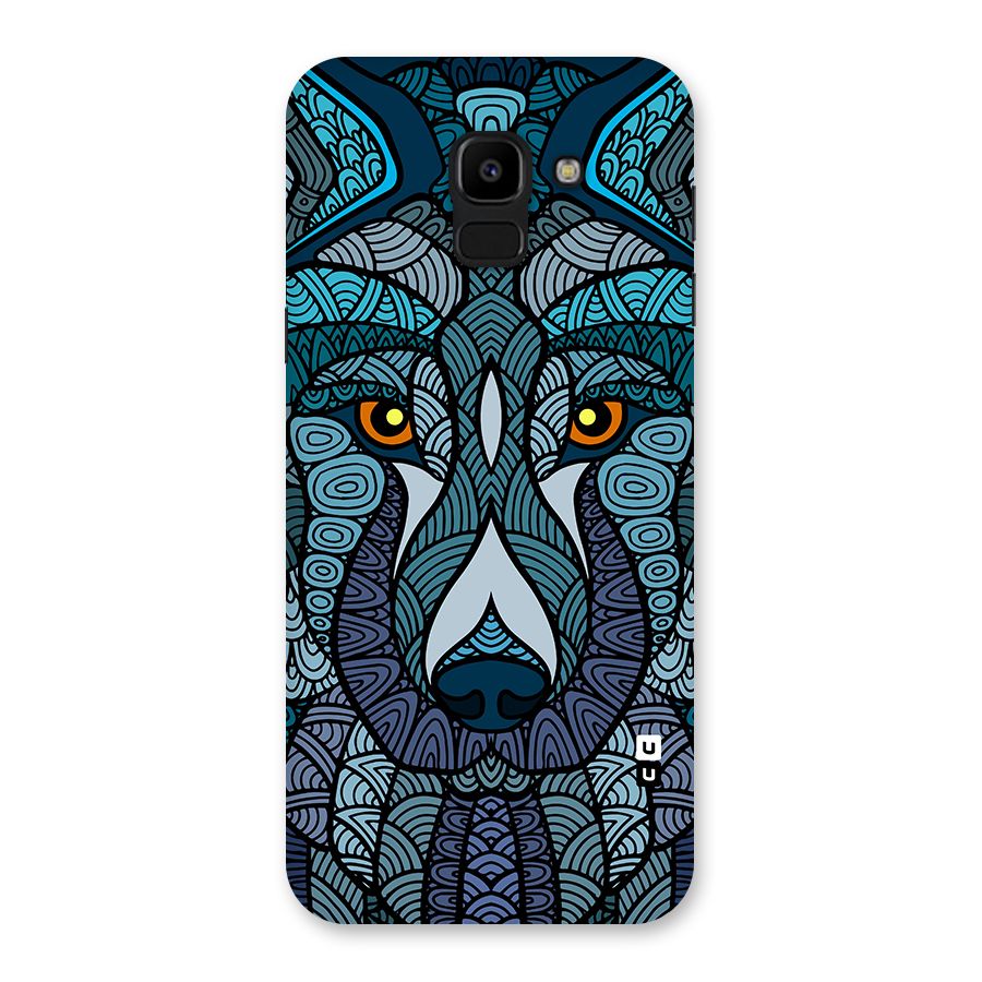 Ethnic Wolf Art Illustration Back Case for Galaxy J6