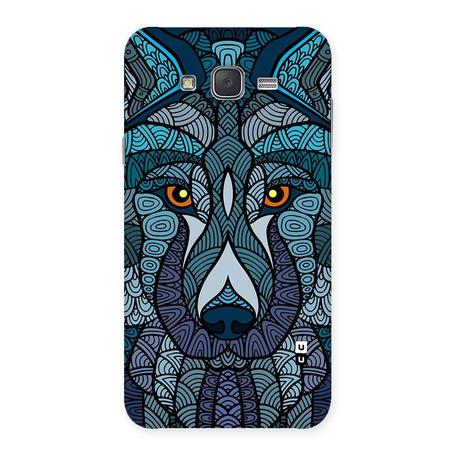 Ethnic Wolf Art Illustration Back Case for Galaxy J7