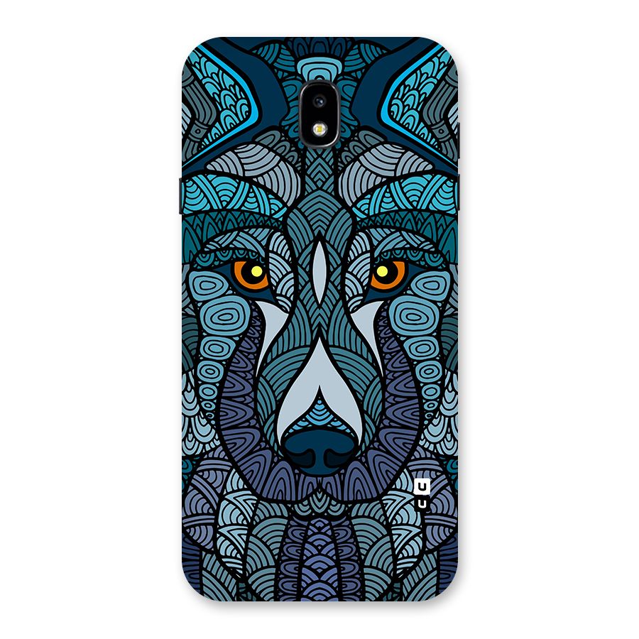 Ethnic Wolf Art Illustration Back Case for Galaxy J7 Pro