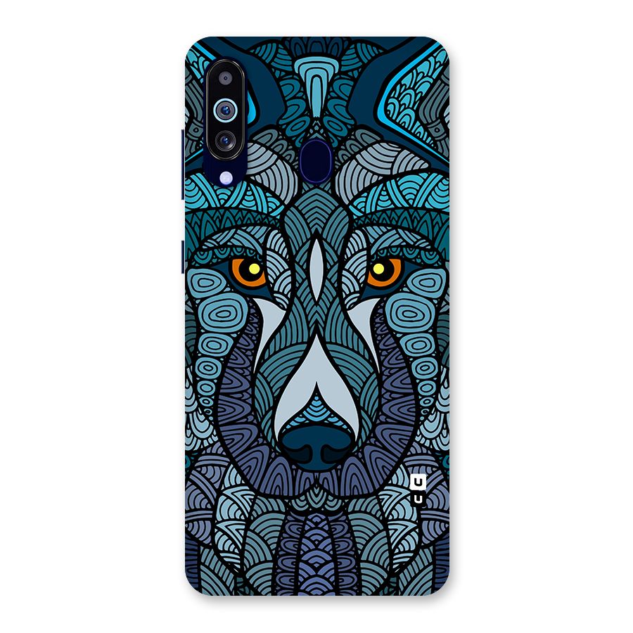 Ethnic Wolf Art Illustration Back Case for Galaxy M40