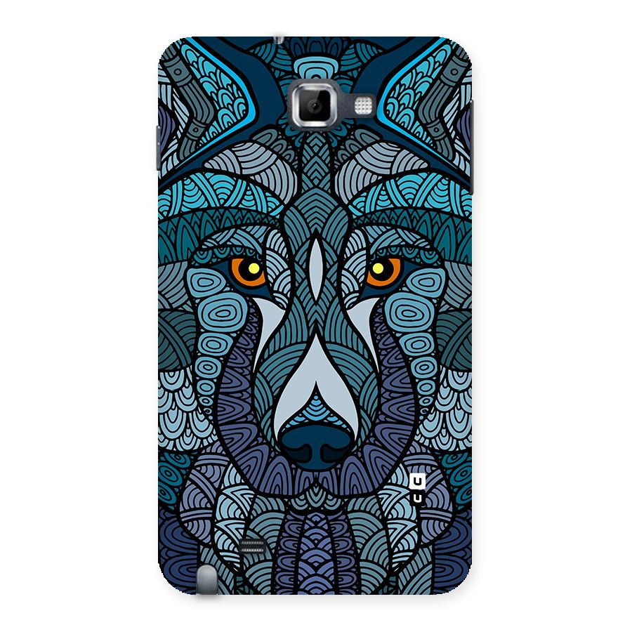 Ethnic Wolf Art Illustration Back Case for Galaxy Note
