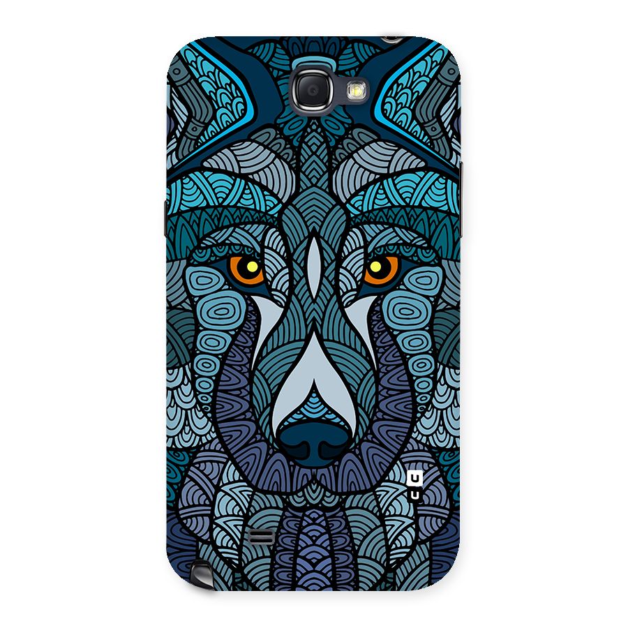 Ethnic Wolf Art Illustration Back Case for Galaxy Note 2
