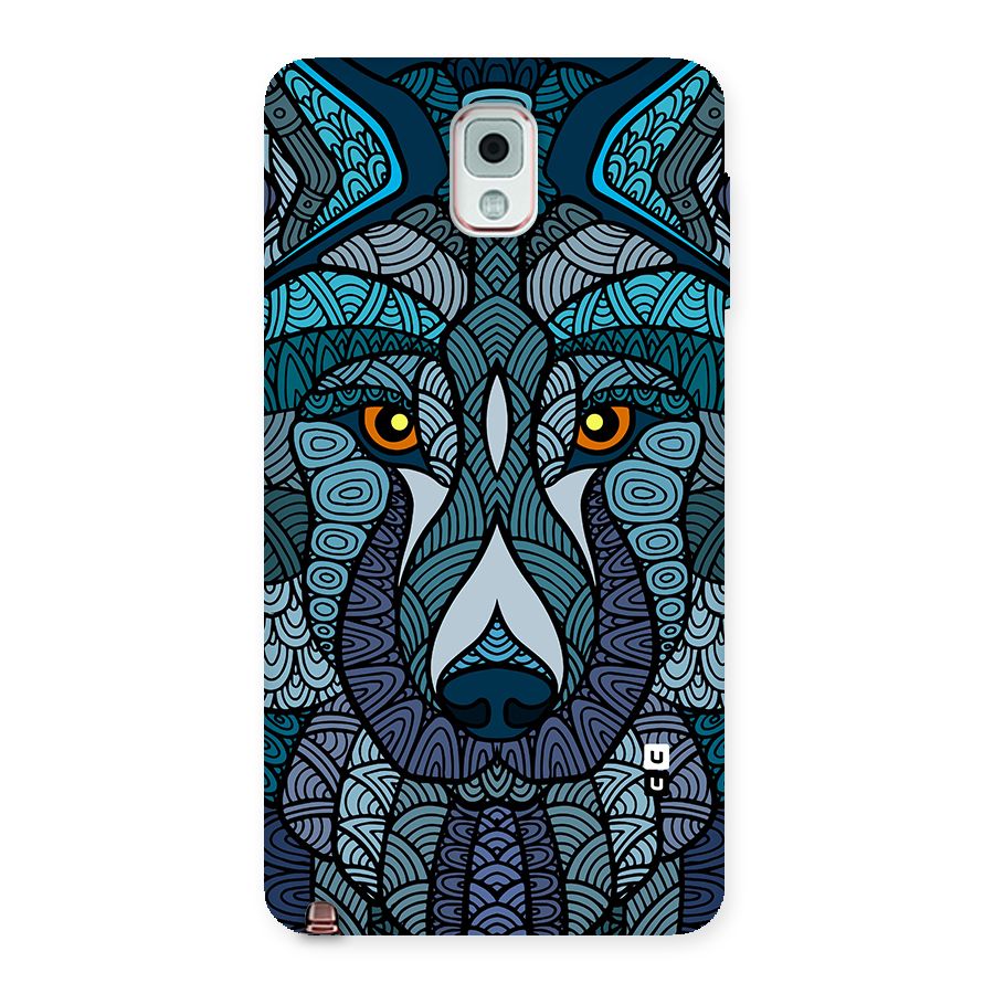 Ethnic Wolf Art Illustration Back Case for Galaxy Note 3