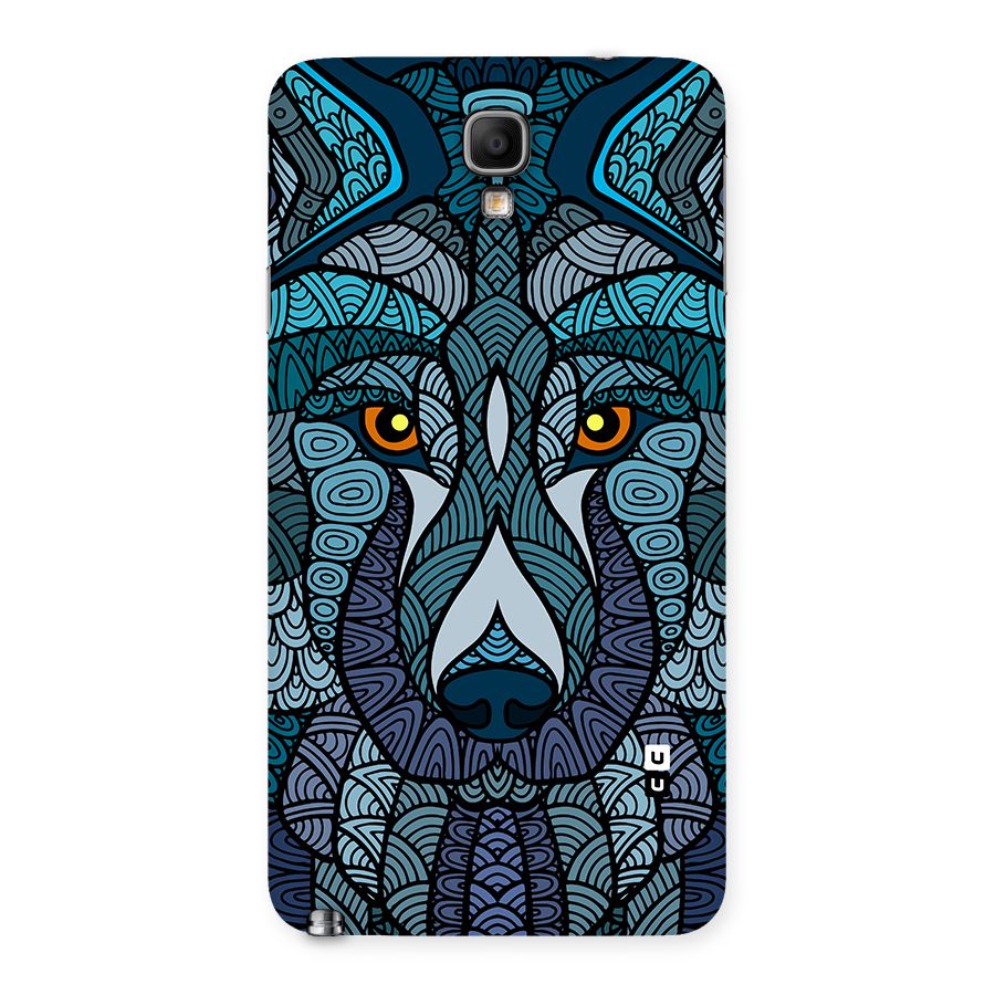 Ethnic Wolf Art Illustration Back Case for Galaxy Note 3 Neo