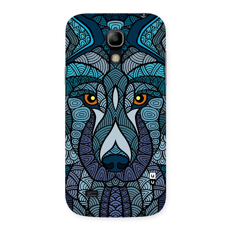 Ethnic Wolf Art Illustration Back Case for Galaxy S4 Mini