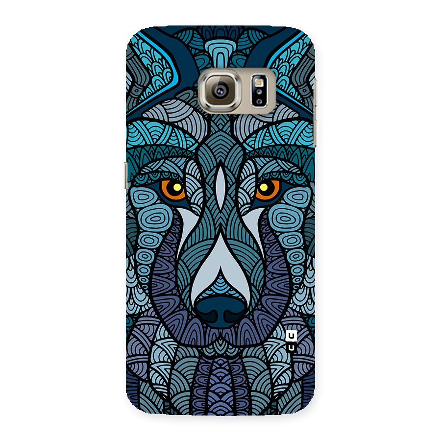 Ethnic Wolf Art Illustration Back Case for Galaxy S6 edge