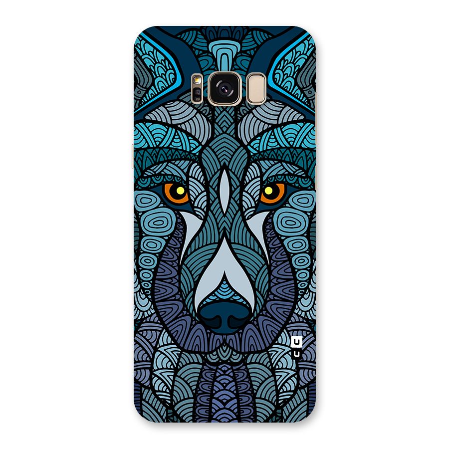 Ethnic Wolf Art Illustration Back Case for Galaxy S8 Plus