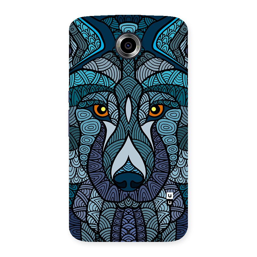 Ethnic Wolf Art Illustration Back Case for Google Nexus 6