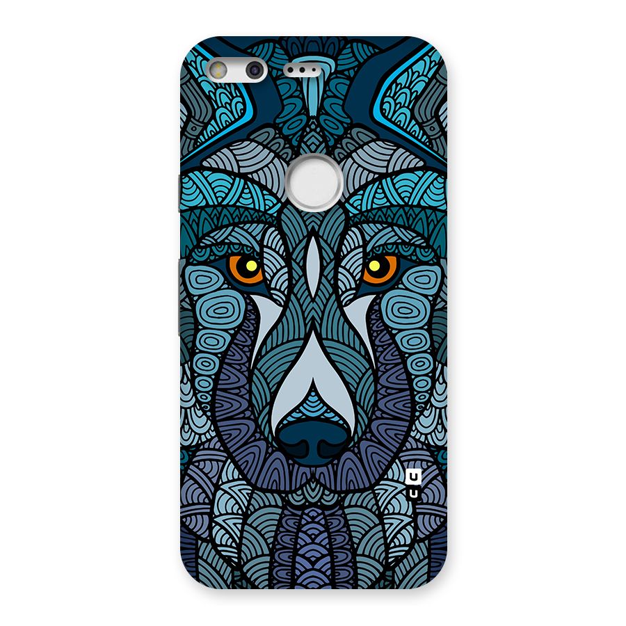Ethnic Wolf Art Illustration Back Case for Google Pixel