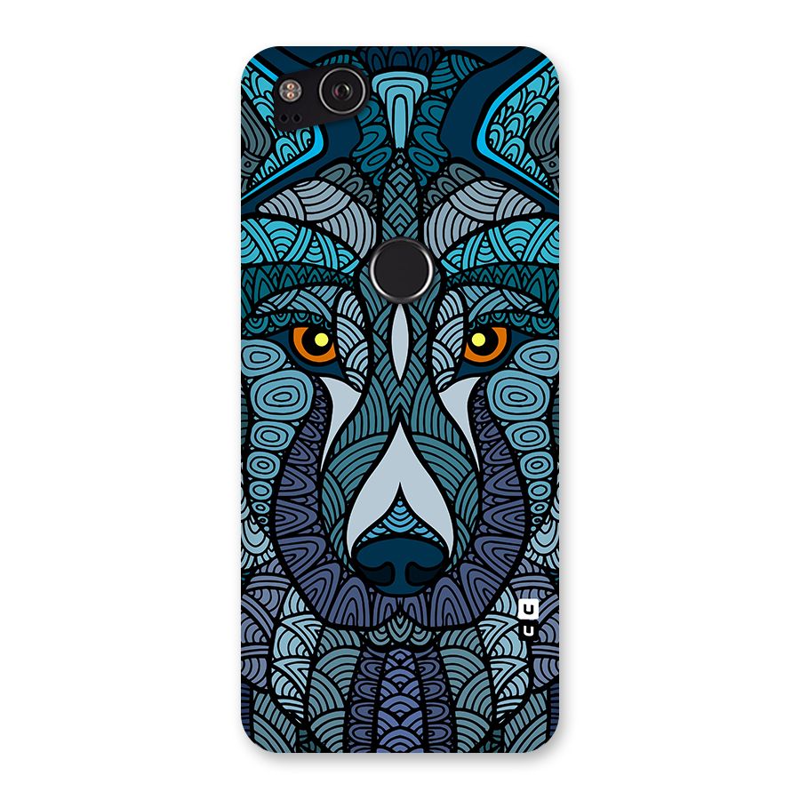 Ethnic Wolf Art Illustration Back Case for Google Pixel 2