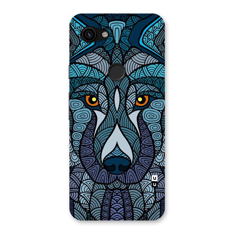 Ethnic Wolf Art Illustration Back Case for Google Pixel 3a