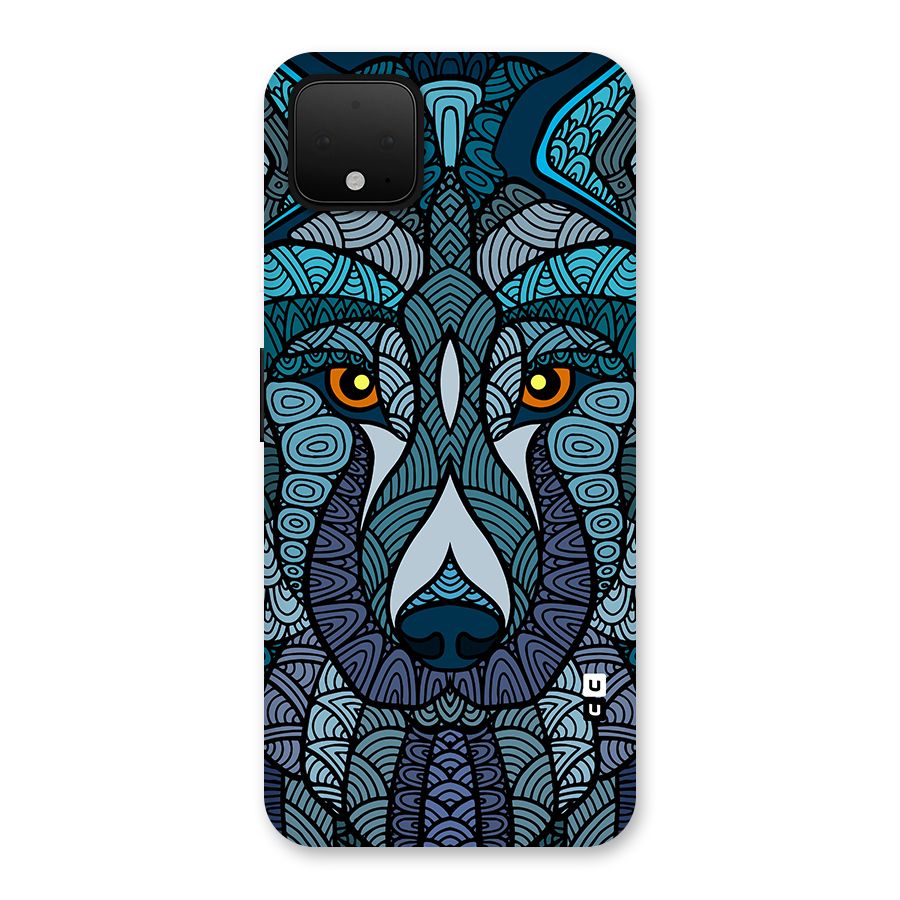 Ethnic Wolf Art Illustration Back Case for Google Pixel 4 XL
