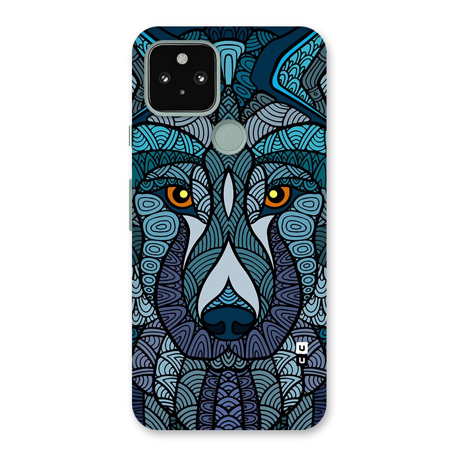 Ethnic Wolf Art Illustration Back Case for Google Pixel 5