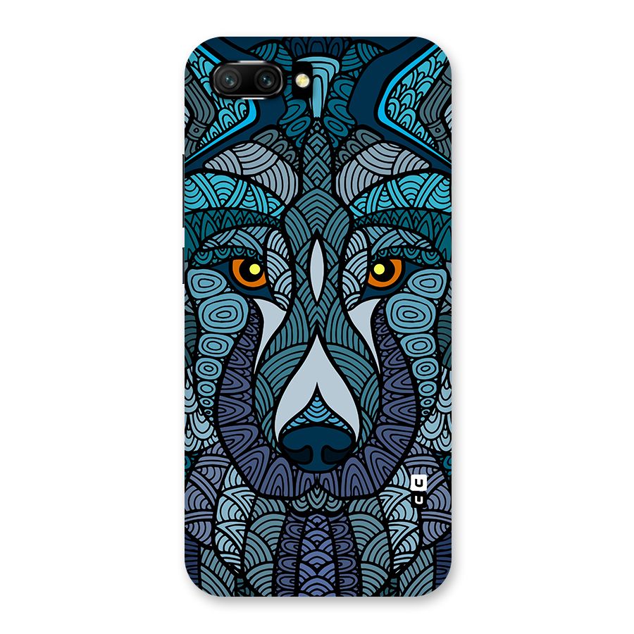 Ethnic Wolf Art Illustration Back Case for Honor 10
