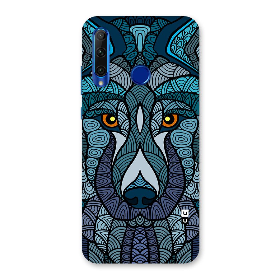 Ethnic Wolf Art Illustration Back Case for Honor 20i