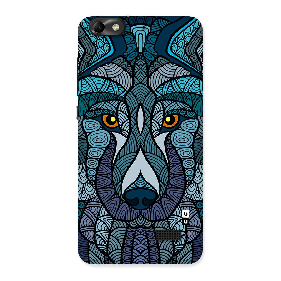 Ethnic Wolf Art Illustration Back Case for Honor 4C