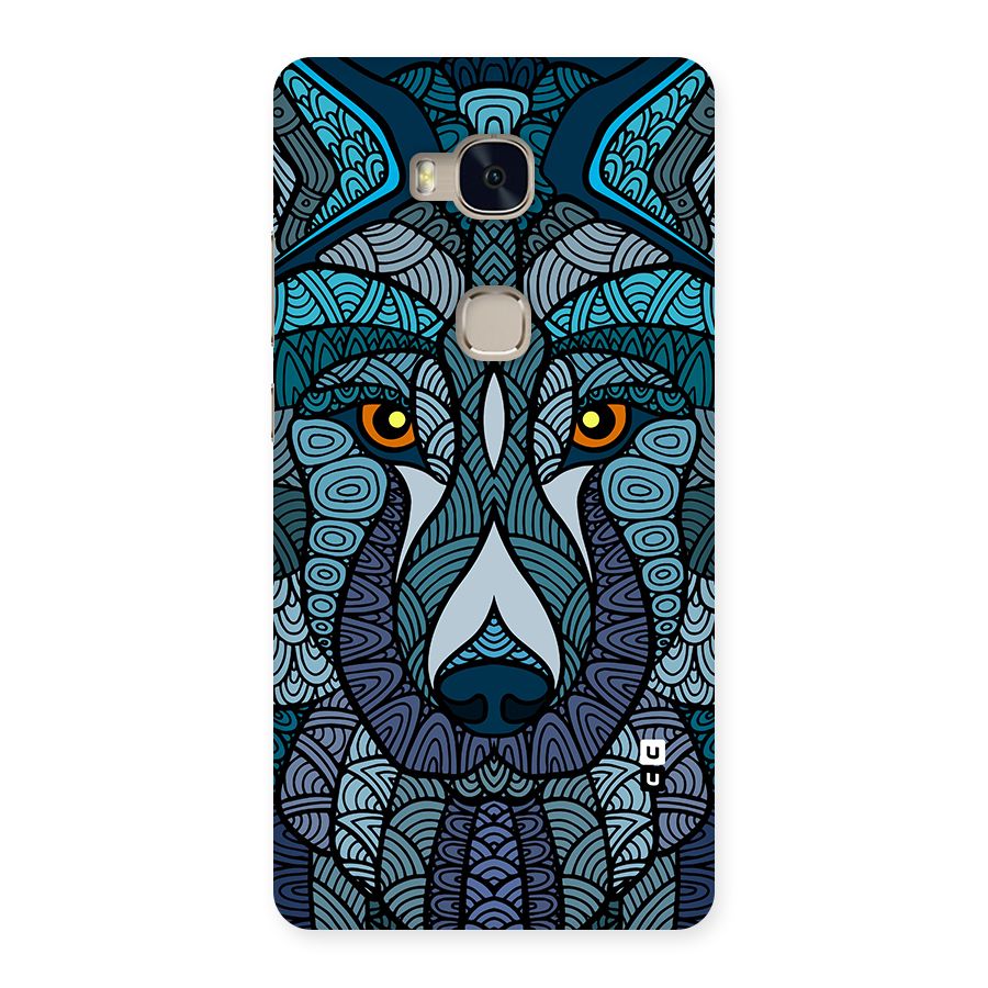 Ethnic Wolf Art Illustration Back Case for Honor 5X