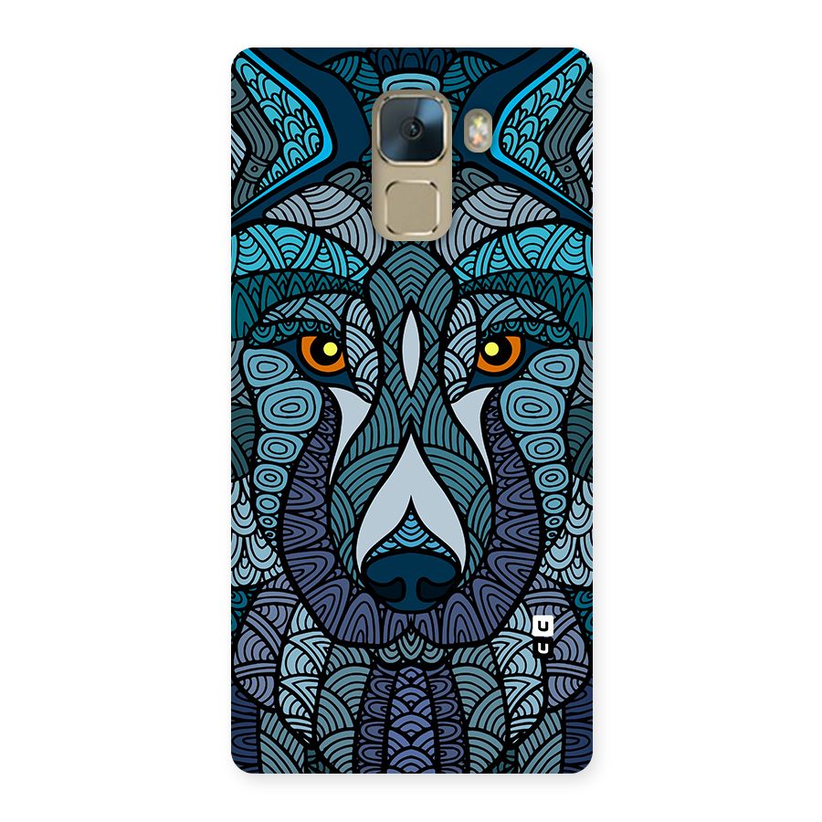 Ethnic Wolf Art Illustration Back Case for Honor 7