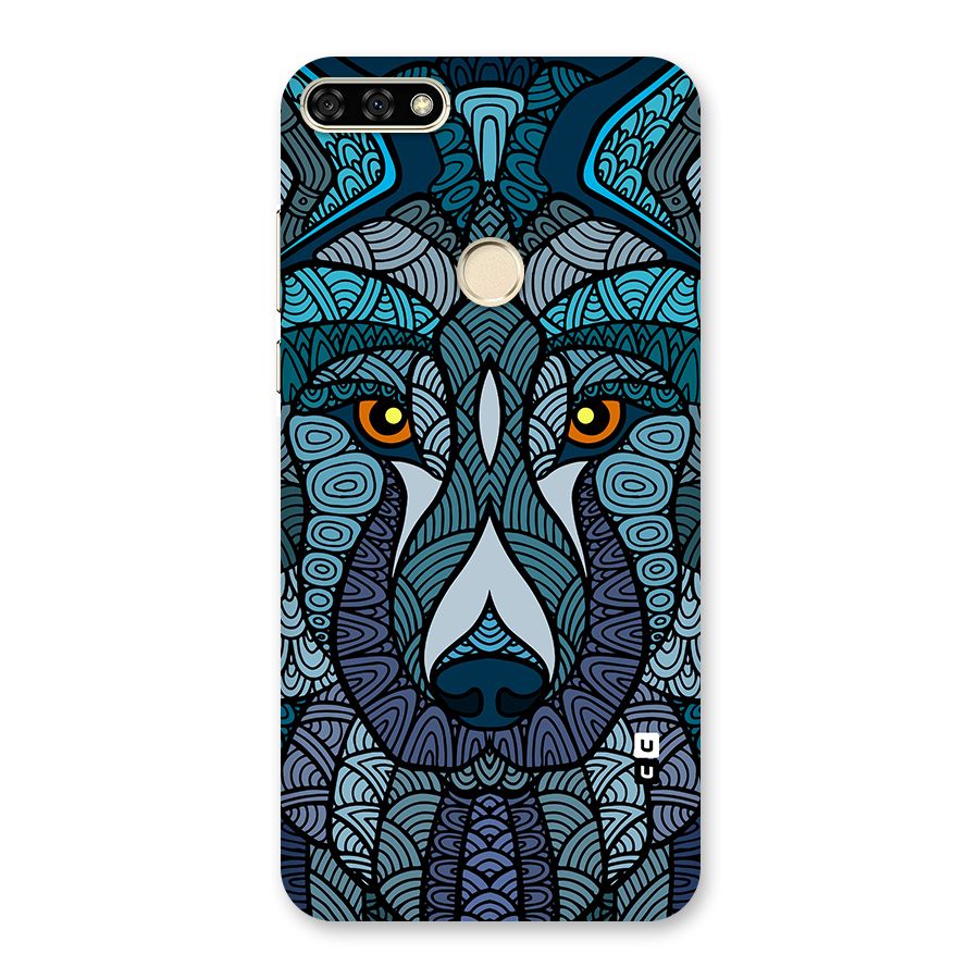 Ethnic Wolf Art Illustration Back Case for Honor 7A