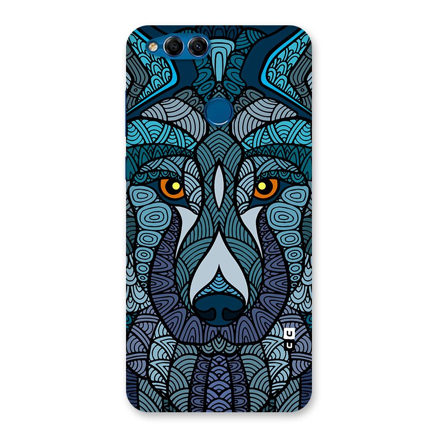 Ethnic Wolf Art Illustration Back Case for Honor 7X